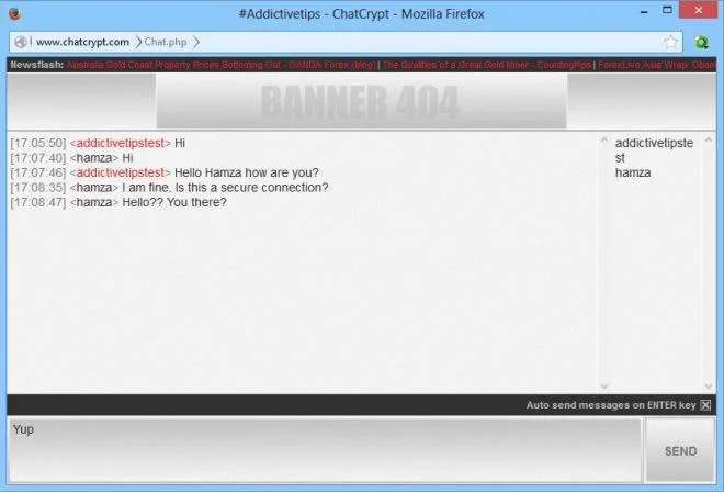 ChatCryptは軍事レベルの暗号化を備えた安全なオンラインチャットサービスです