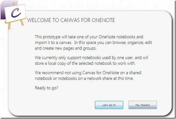 Надстройка Canvas для OneNote 2007 и 2010