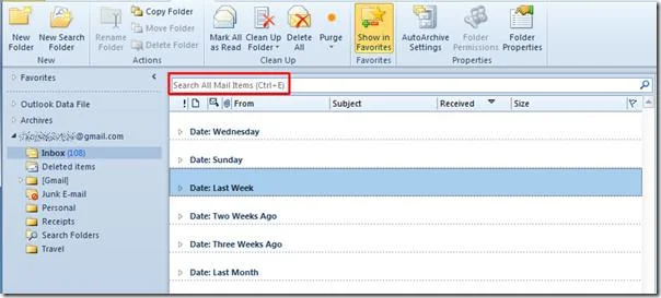 Outlook 2010: Vollständige Anleitung zur Sofortsuche