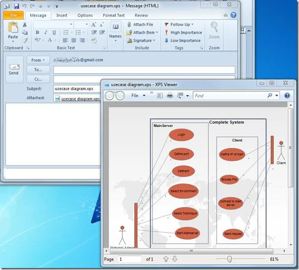Senden Sie Visio-Zeichnungen als E-Mail-Anhang im PDF- und XPS-Format