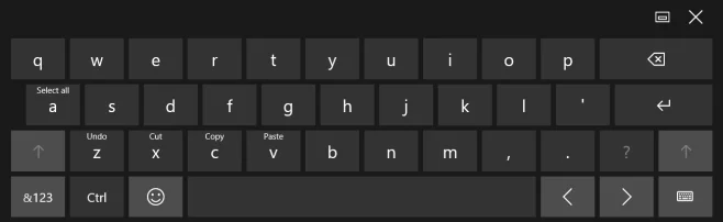 Usar atajos e ingresar números con el teclado en pantalla en Windows 10