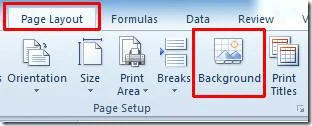 Hintergrundbild in Excel 2010 einfügen
