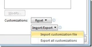 Office 2010-Symbolleiste für den Schnellzugriff