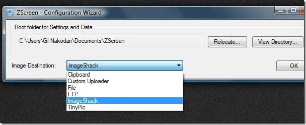 使用 ZScreen 截取螢幕截圖並上傳到網路上