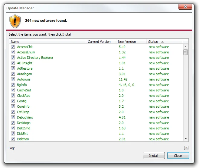 Scarica e avvia facilmente le utilità Sysinternals e Nirsoft con WSCC