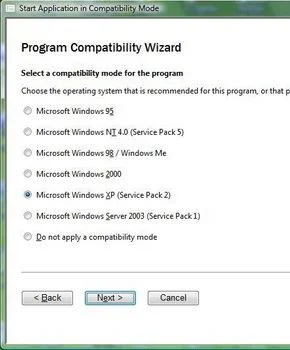 運行與 Windows 7/Vista 不相容的程序