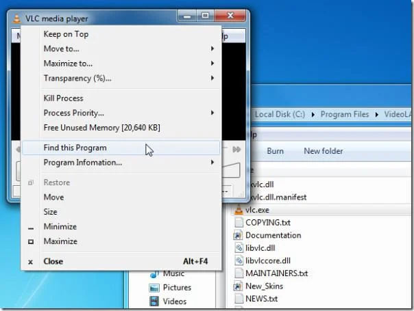 WindowMenuPlus agrega 9 opciones útiles al menú de la barra de título de la aplicación