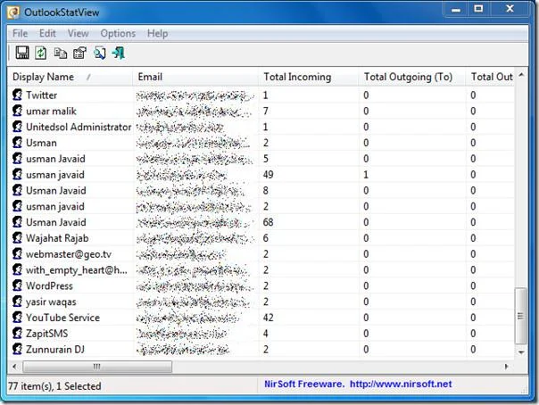 Statistiken zu Outlook-E-Mails mit Outlook StatView anzeigen