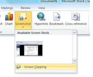 Вырезка экрана – создание снимка экрана с помощью Microsoft Office 2010