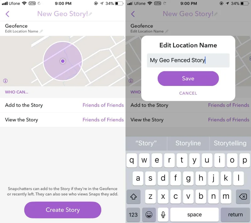 Snapchat'te Coğrafi Sınırlı Hikaye Nasıl Oluşturulur?