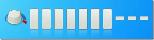 Indicador de control de volumen en pantalla para Windows
