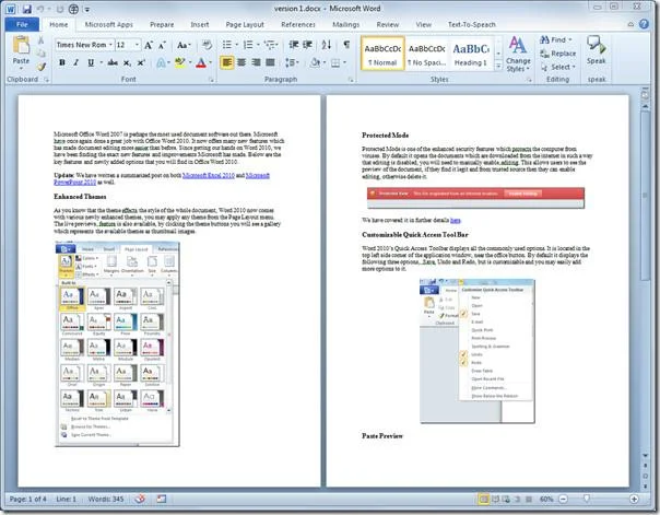 Bildhintergrund und -farben in Word 2010 einfügen