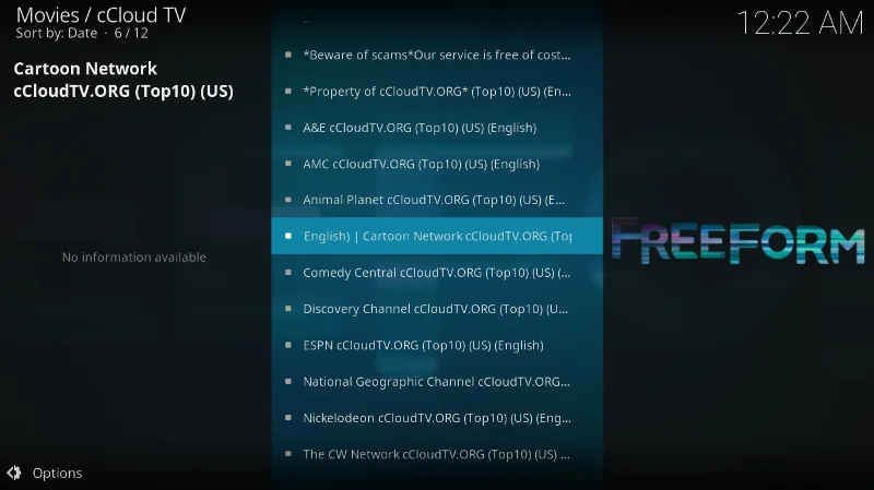 Дополнение CCloud TV для Kodi — установка и пошаговое руководство