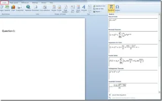 Fügen Sie mathematische Gleichungen mit dem Formel-Editor von Word 2010 hinzu