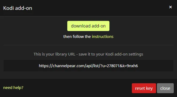 Componente aggiuntivo Channel Pear Kodi, tutorial di installazione e scoperta