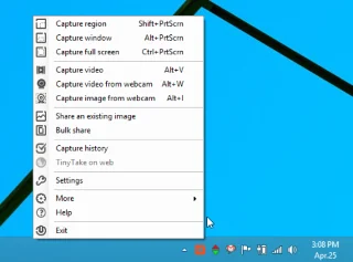 TinyTake: Captura y graba capturas de pantalla y compártelas en línea