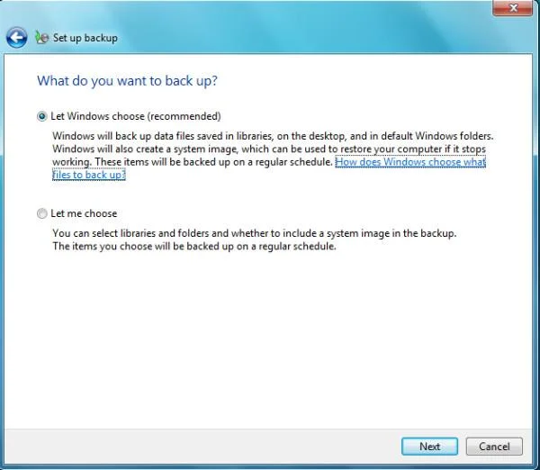 Windows 7で重要なファイル/フォルダをバックアップおよび復元する方法