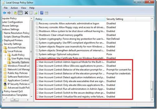 Due modi per ottimizzare l'UAC di Windows 7