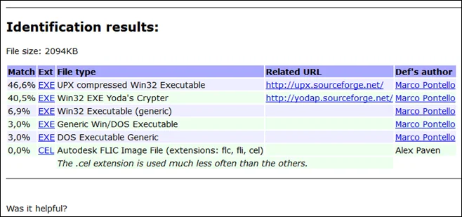 使用 TrID 識別大量不同類型的文件，無需打開