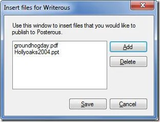 Windows Live WriterからPosterousに公開する