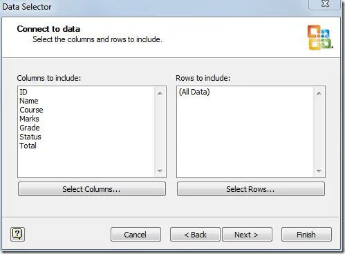 Erstellen Sie Diagramme in MS Visio 2010 durch Verknüpfen einer Excel-Tabelle