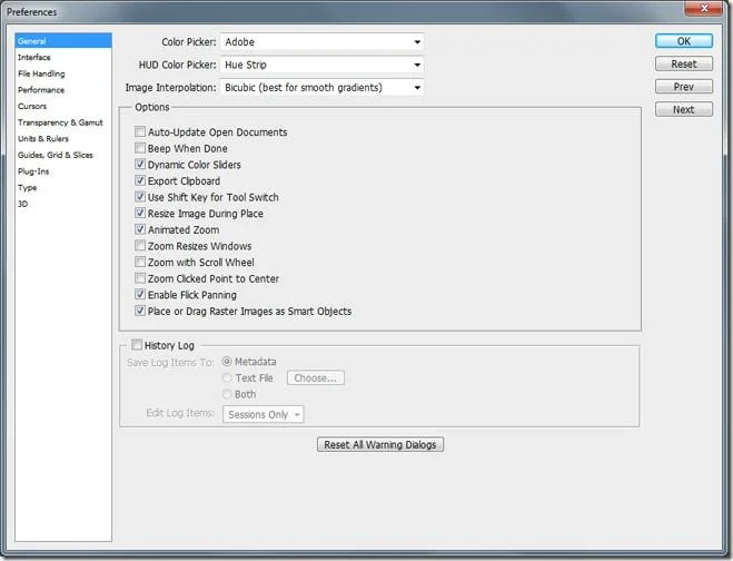 Una guida completa alle preferenze di Photoshop