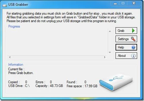 靜默地將資料從 PC 複製到 USB 或外部硬碟
