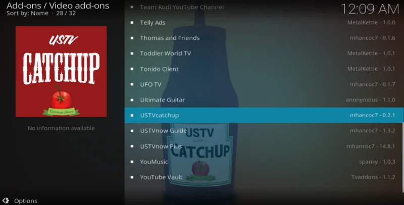 Смотрите американские телешоу с помощью дополнения USTVcatchup для Kodi