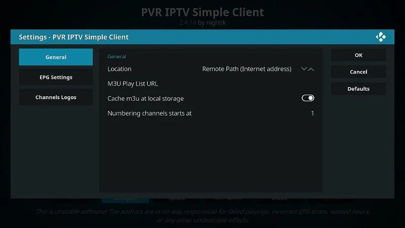 So richten Sie den PVR IPTV Simple Client auf Kodi ein