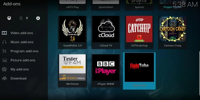 FightTube Kodi Addon – Tolles Add-on für Kampfsportarten
