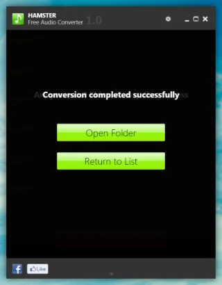 Convertidor de audio gratuito Hamster: convierte archivos de audio según el dispositivo