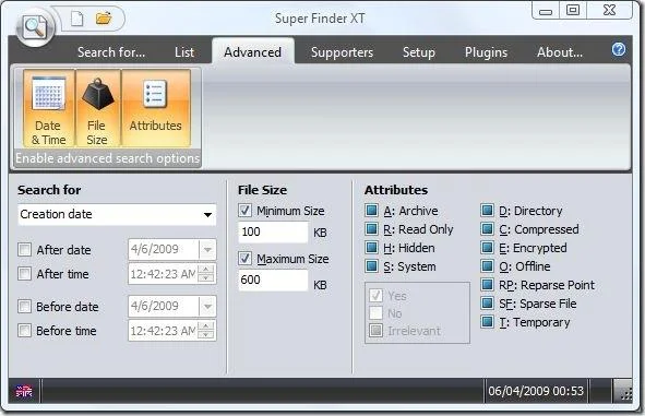 Super Finder XT è uno strumento di ricerca veloce e senza indici per Windows