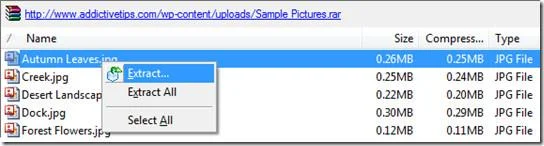 Esplora ed estrai file da ZIP/RAR senza scaricarli
