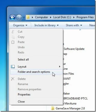 在 Windows 7 資源管理器中新增「上一層」或「按一下返回」按鈕