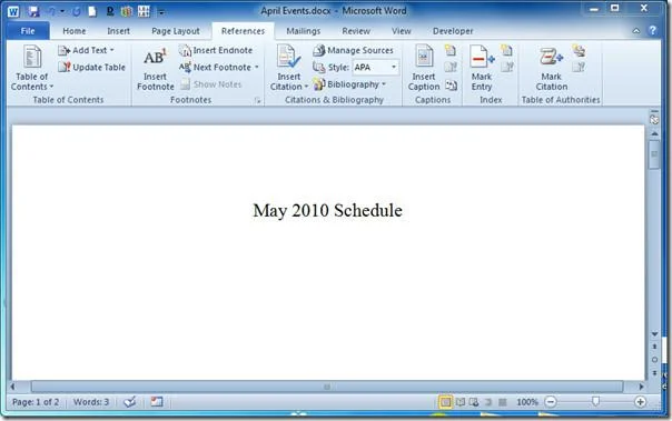 Visio-Zeichnung in Word 2010-Dokument einbetten