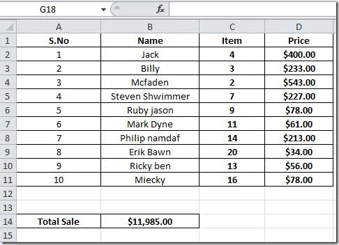 Excel 2010: Verwenden von Array-Formeln