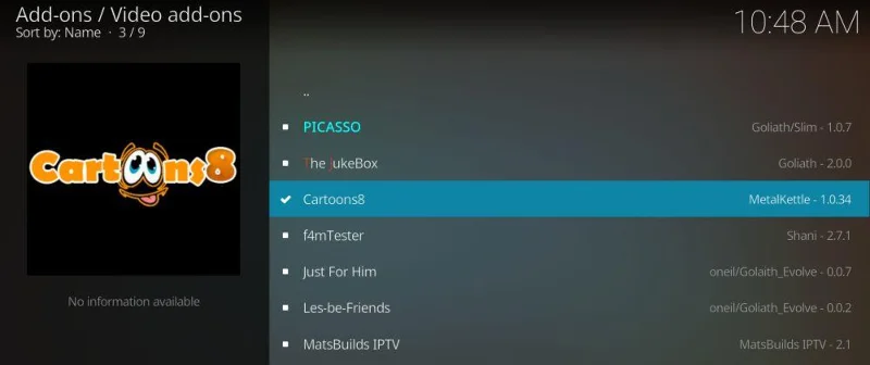 Sehen Sie sich klassische Cartoons auf Kodi an: Installieren Sie das Cartoons8 Kodi-Add-on