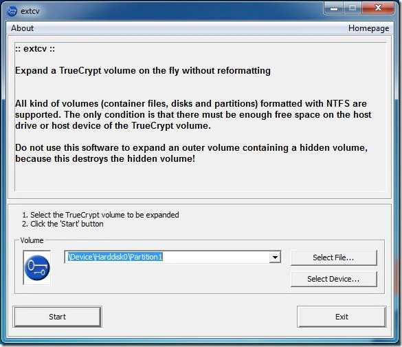 Espandi il volume TrueCrypt senza riformattarlo