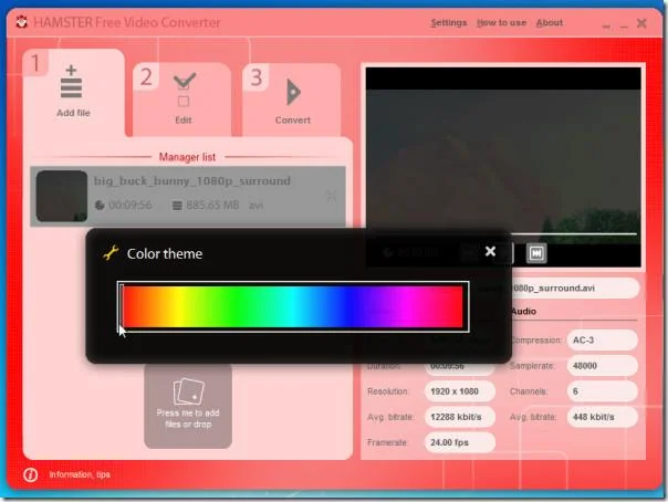 Hamster Video Converter admite formatos móviles populares