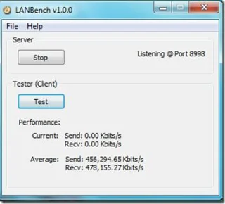 LAN Bench – Utilidad de referencia de LAN