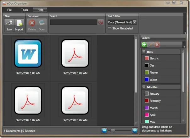 Organizador EDoc: organiza y gestiona documentos Word/PDF