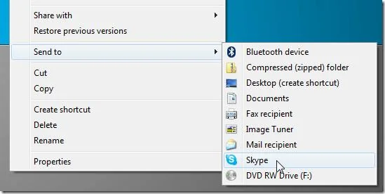 無需第三方工具即可將項目新增至 Windows 7 的「傳送至」功能表