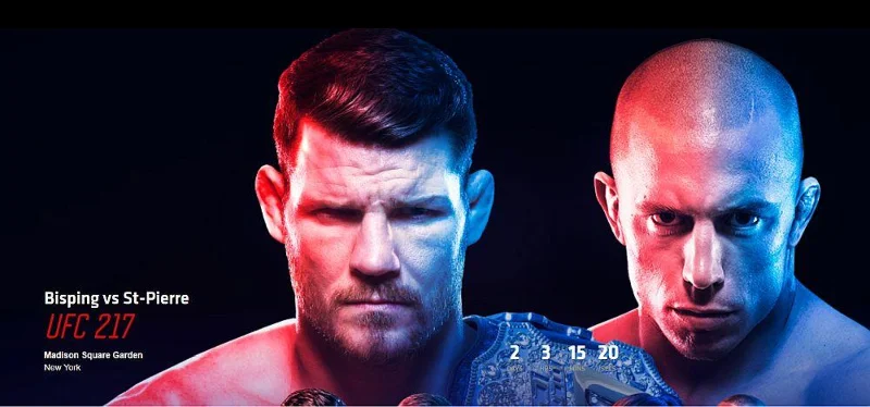 Sehen Sie sich den Live-Stream des Kampfes Bisping gegen St-Pierre auf Kodi an