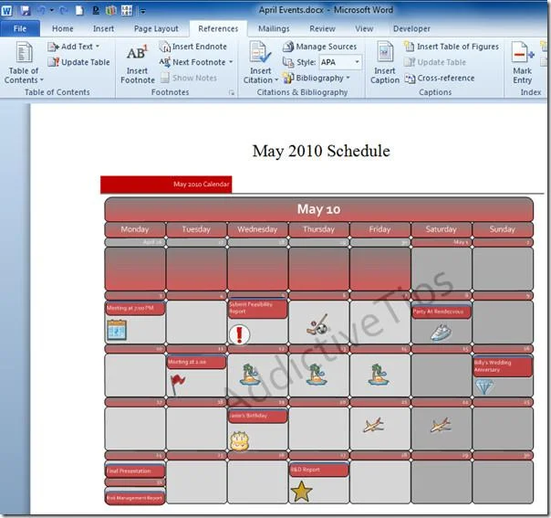 Visio-Zeichnung in Word 2010-Dokument einbetten