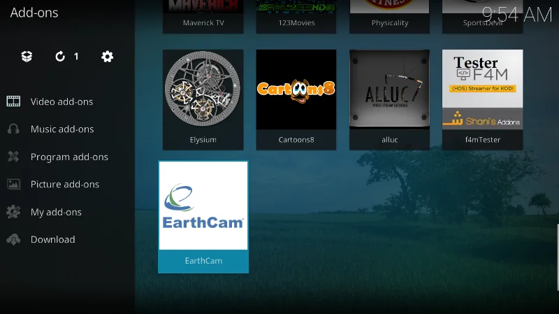 EarthCam-Add-on für Kodi – Installationsanleitung, um die Welt zu sehen