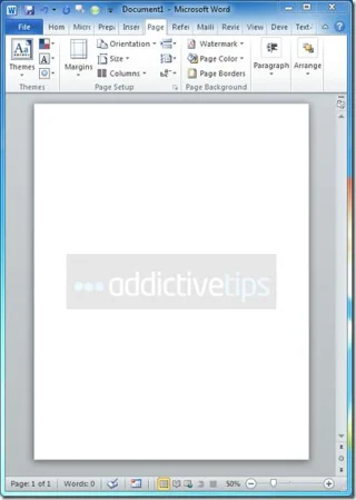Wasserzeichen in Word 2010