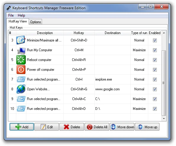 Administrador de atajos de teclado: crea combinaciones de teclas personalizadas en Windows