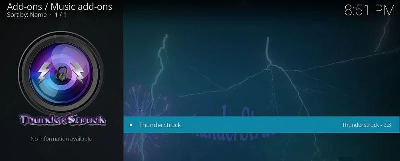 ThunderStruck Kodi-Add-on: So installieren Sie ThunderStruck und Kurzanleitung