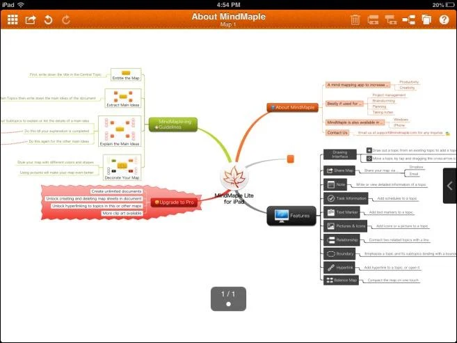 MindMaple è uno strumento di mappe mentali per Windows e iOS con accesso multi-PC