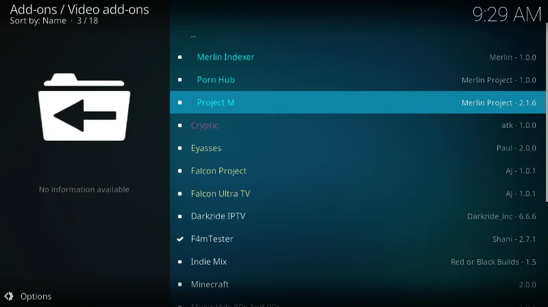 Project M Add-on für Kodi – Installation und Funktionen